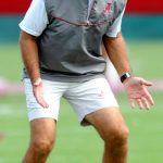 Nick Saban in shorts