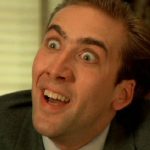 Nicolas Cage crazy face